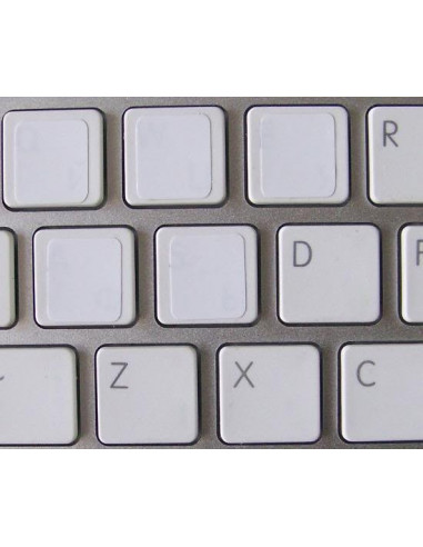 Adesivi tastiera lettere vuoti senza caratteri bianchi