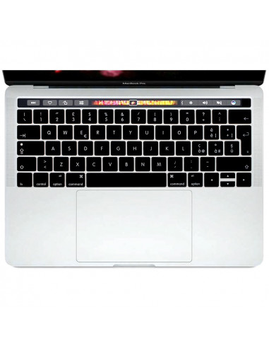 Pellicola Protettiva in Silicone per Tastiera Notebook Apple MacBook Pro touch bar con lettere ITA 13/15 pollici