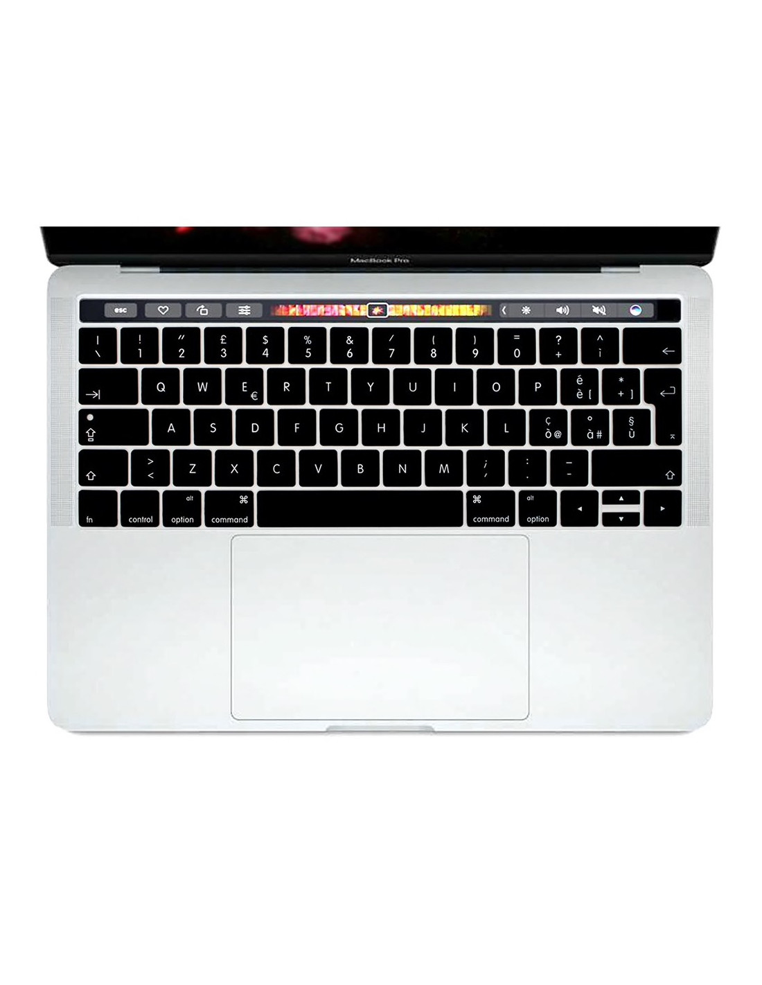 Copritastiera apple MacBook Pro TOUCH BAR in silicone con tasti in lingua  Italiana